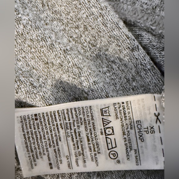 Gap grey size XS wide leg lounge pants - Picture 4 of 5